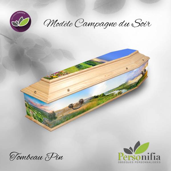 tombeau pin campagne du soir