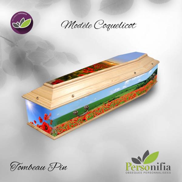tombeau pin coquelicot