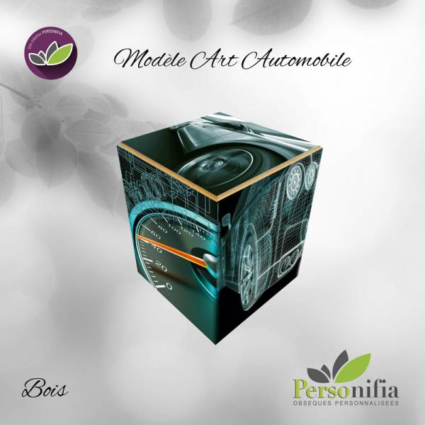 urne bois art automobile