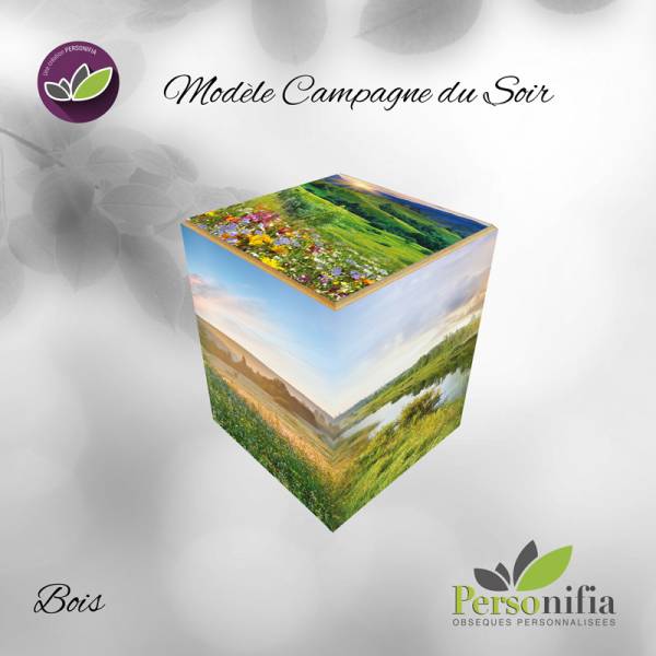 urne bois campagne du soir