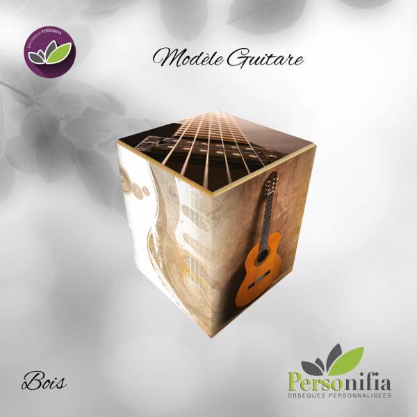 urne bois guitare